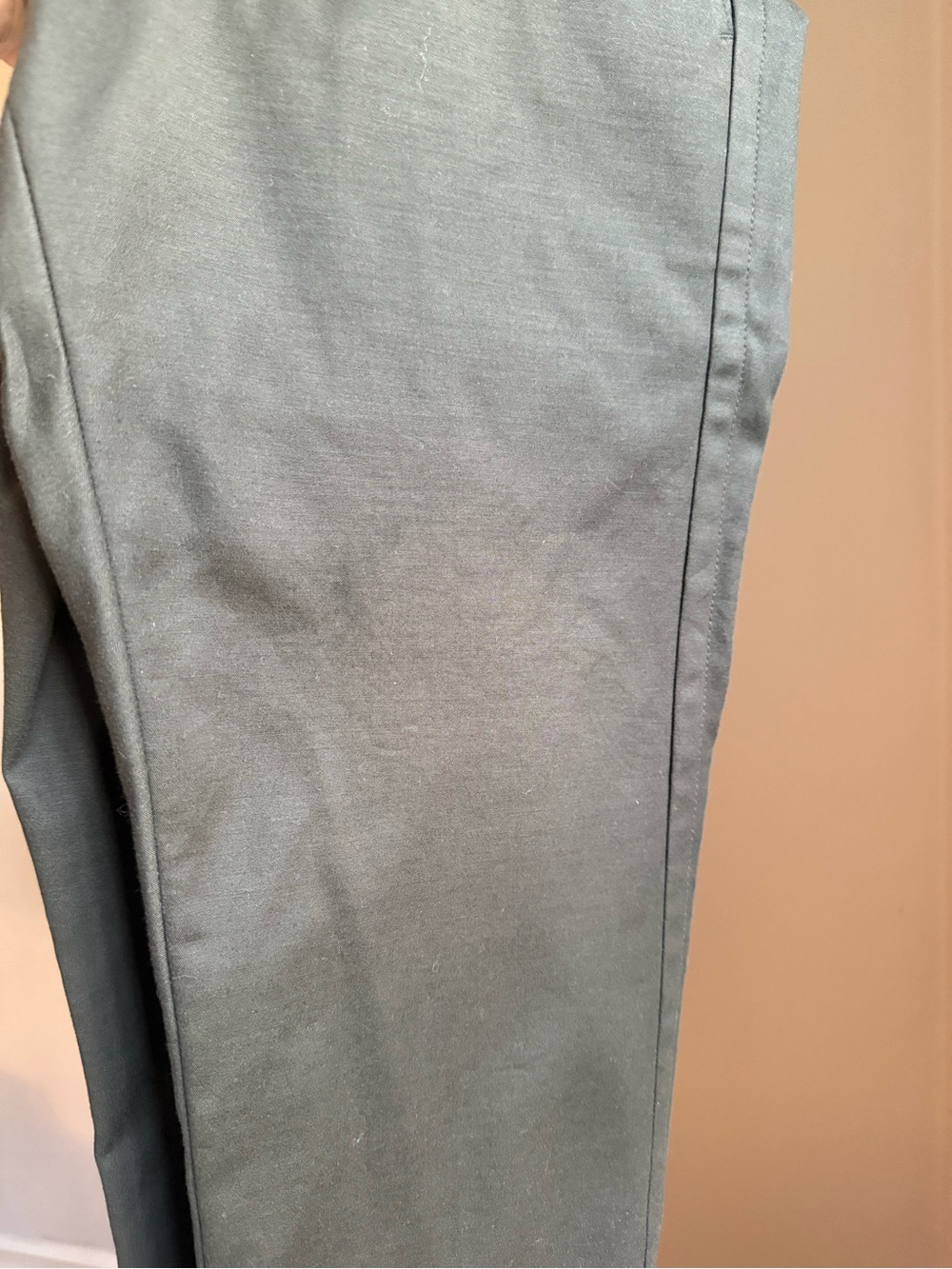 Vince Stretch Cotton Blend Slim Straight Cigarette Pants Brown Size 0 Women’s - Picture 10 of 13
